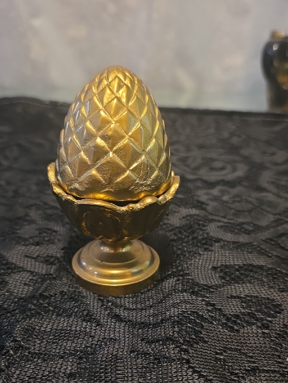 Gold Decorative Pineapple Finial Accent